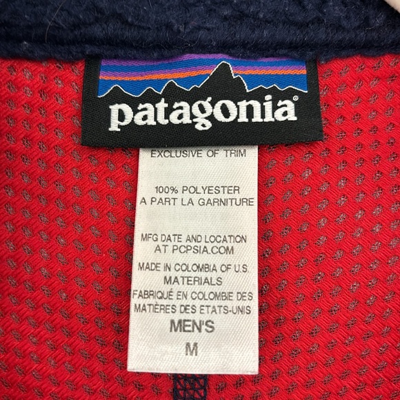 Patagonia Navy Red Classic Retro-X Vest Men’s size Medium - Picture 5 of 7